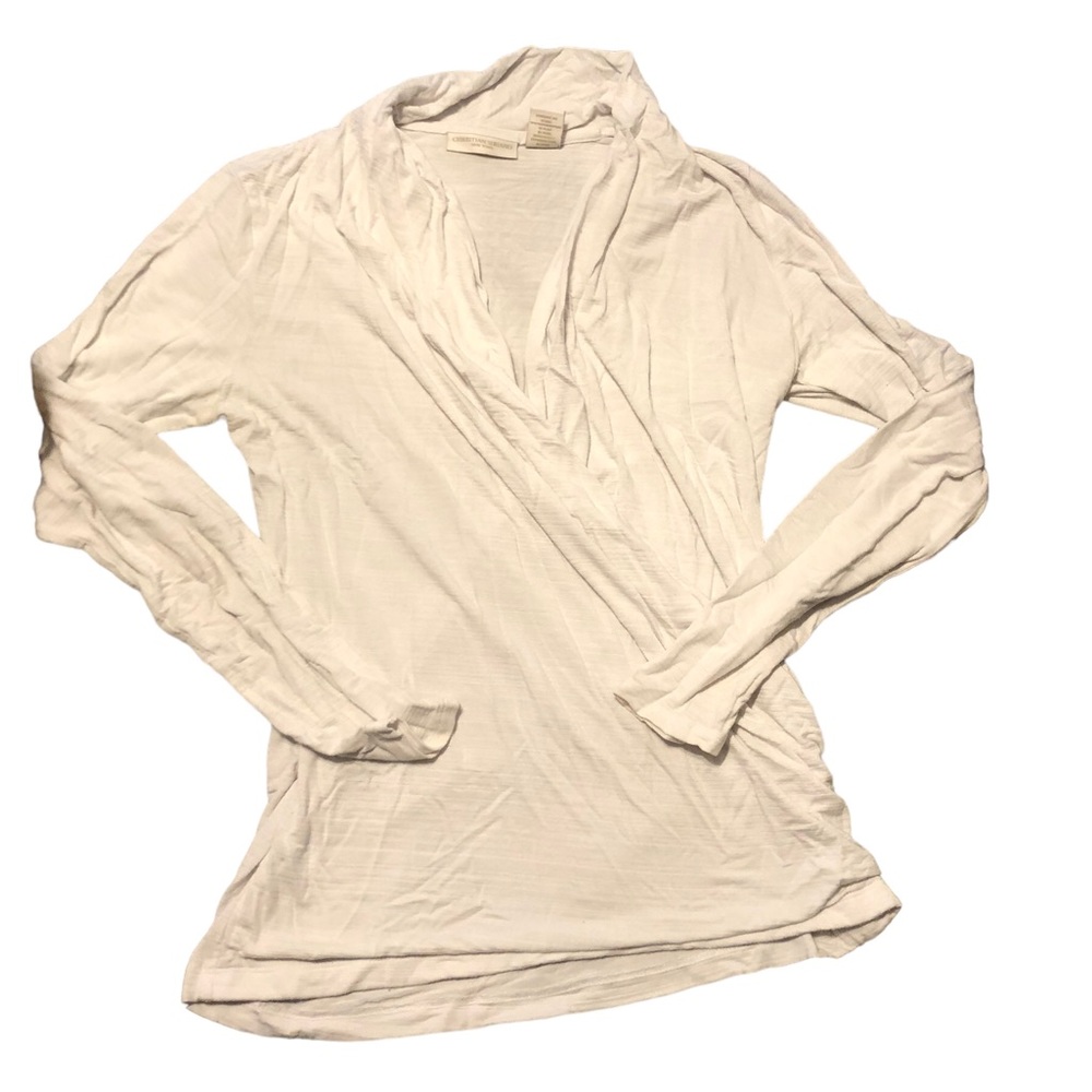 Christian Siriano faux wrap top size XS